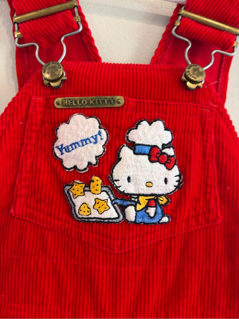 Amazing Condition! Vintage 1984 Hello Kitty Corduroy Overalls in Size 24 Months.